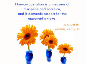 Mahatma Gandhi Quotes on Non-Co-Operation