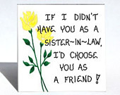 Sister-in-Law Gift Magnet - Friendship Quote, brothers sister ...