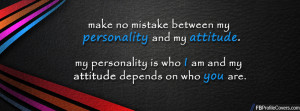 Personality And Attitude Facebook Cover