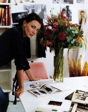Phoebe Philo at her atelier in London