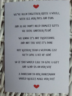 Wedding - Wedding Poem - Money As A Gift - 3 Different Poems