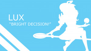 Lux Quote Silhouette -Baby Blue- White - 1920x1080 by urban287