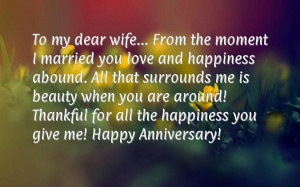 Happy anniversary to my wife quotes