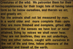 Creatures are Other Nations - From The Outermost House - Henry Beston