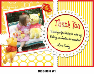 Thank You Quotes For Birthday Party Winnie the pooh thank you note