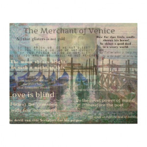 The Merchant of Venice Shakespeare quotes Wood Prints