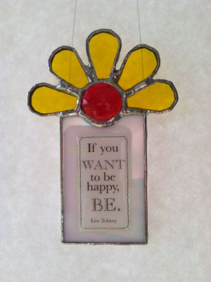 Stained Glass Suncatcher Quote
