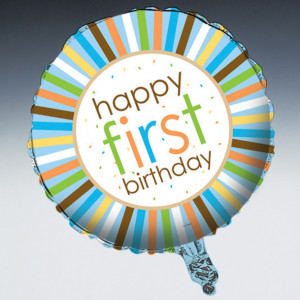 Boy Safari 1st Birthday Foil Balloon
