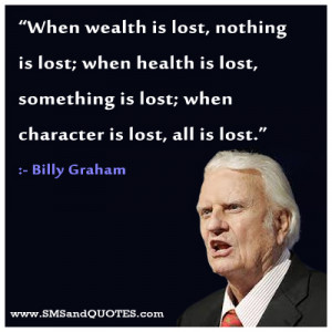 lost when health is lost something is lost when character is lost all ...