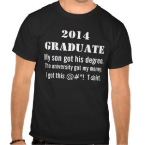 Funny University Class of 2014 Shirt for Parents