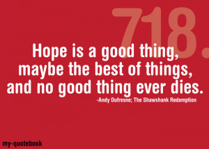 shawshank redemption quotes hope