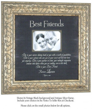 Best Friends Maid Of Honor Sisters Gift wedding personalized picture ...