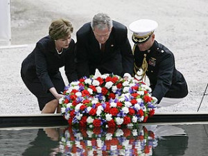 Nation Marks 5th Anniversary of 9/11| George W. Bush, Laura Bush