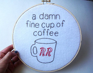 Twin Peaks, Dale Cooper Quote Hoop Wall Hanging 