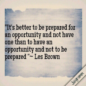 always be prepared #quote