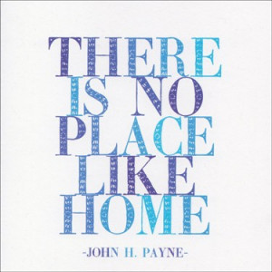 Quotable There Is No Place Like Home Card