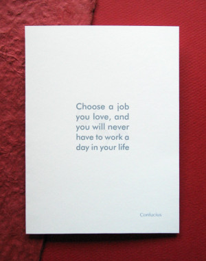 Congratulations New Job Confucius Quote Funny Greeting Card