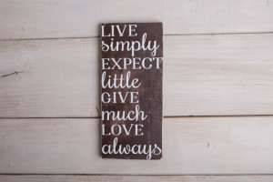 ... wooden signs for home, motivational quote, quotes on wood, small sign