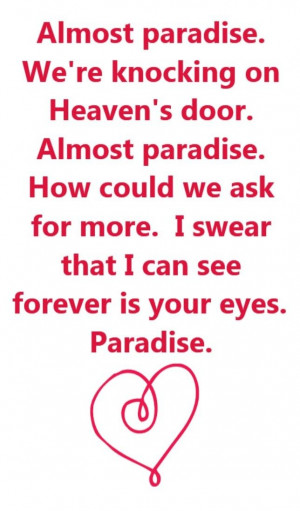 Ann Wilson & Mike Reno - Almost Paradise - song lyrics, song quotes ...