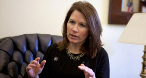 Rep. Michele Bachmann, R-Minn. is interviewed by The Associated Press ...