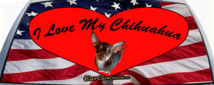 Love My Chihuahua Custom Rear Window Graphic