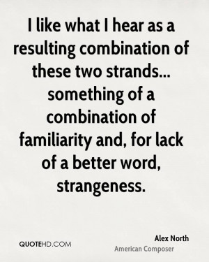 like what I hear as a resulting combination of these two strands ...