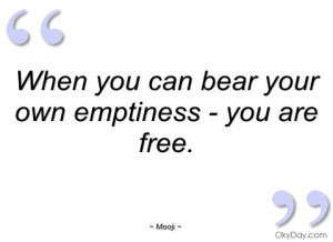 Emptiness Quotes And Sayings Own emptiness - you mooji