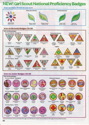 Girl Scout Badge Catalog Page