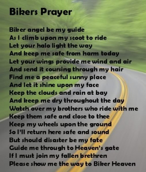 Bikers Prayer Poem