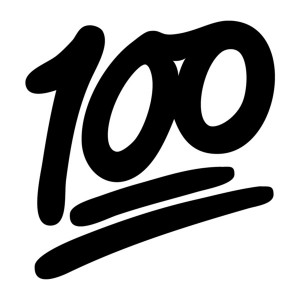 emoji 100 symbol