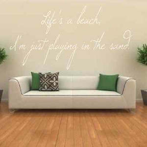beach quotes wall stickers