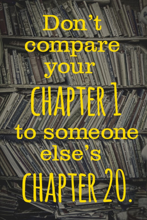 compare your chapter one to someone else s chapter 20