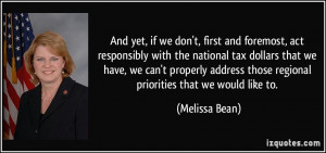 More Melissa Bean Quotes