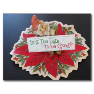Good Luck Gnome for the Holidays! Postcard