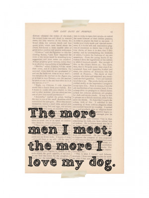 ... Love my Dog - sarcastic funny quote, wall decor, quote for dog owners