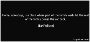 ... family waits till the rest of the family brings the car back. - Earl