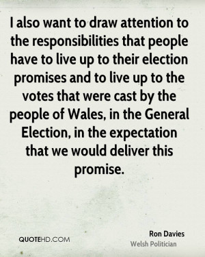 also want to draw attention to the responsibilities that people have ...