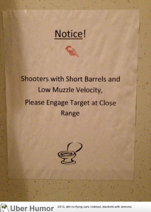 In a shooting range bathroom | Funny Pictures, Quotes, Pics, Photos ...