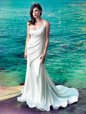 Elisabetta Canalis in abito da sposa la collezione di Alessandro