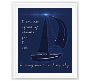 Nautical Quotes And Sayings Print nautical quote,