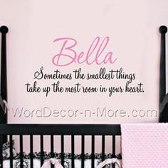 Custom Nursery Wall Quotes Words Sayings Removable Vinyl Lettering