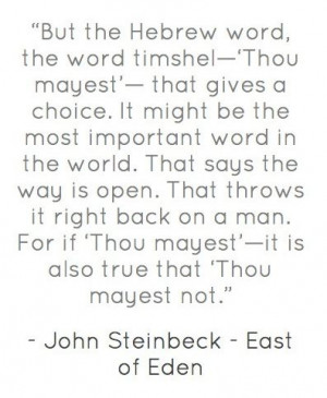john steinbeck quote ~ east of eden
