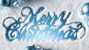 ... quality 1920 x 1080 Merry Christmas Written in the Snow Wallpaper