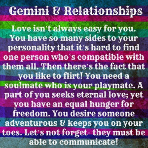 Gemini Relationship