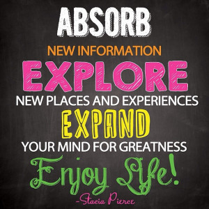 Absorb, Explore and Expand