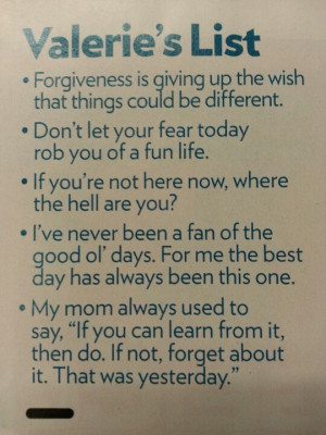 Valerie Harper wisdom