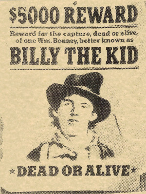 ... for its place in the only known picture of billy in existence