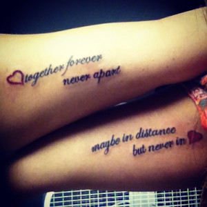 relationship quote tattoo ideas Relationship Tattoo Ideas