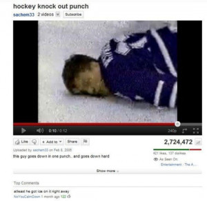 funny youtube comments hockey ice