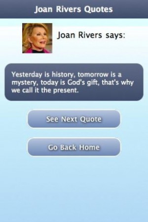 View bigger - Joan Rivers Quotes for Android screenshot